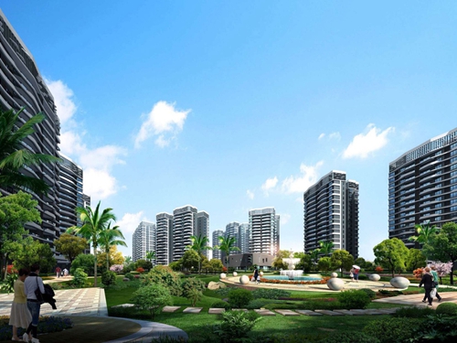 绿地东盟国际城 建筑规划 